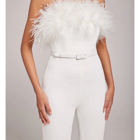 NWT Nadine Merabi Colette Jumpsuit in White Size XS - Picture 4 of 7